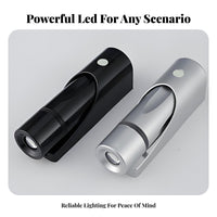 Wall Mounted Flashlight Compact Size Emergency Wall Torch Battery Powered Mini Flashlight with Holder for Visitors, Guesthouse, Apartment, Restaurant