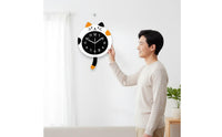 Cartoon Timepiece Clock Lightweight Cartoon Cat Clock Noiseless Mechanism Home Decor for Kids, Nursery