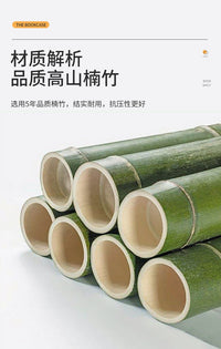 儿童小书架落地书柜置物转角树形书桌楠竹简易多层客厅实木多功能 五层【纯竹加厚】