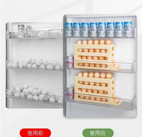 滚动鸡蛋收纳盒冰箱用侧门放鸡蛋盒装鸡蛋架托专用保鲜盒密封罐