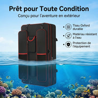 Fishing Bag with Compartment, Fishing Rod Case, Portable Large Capacity Backpack, 70cm Oxford Fabric