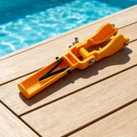 Secure Pool Pole Bracket Easy-Install Pole Holder with Clip Lightweight Clip with Clamp Long-Lasting for Maintenance Technicians, Swimming Pools