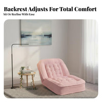 Transformable Futon Bed Adjustable Backrest Single Fold-foldable Lounger Multi-Functional Floor Sofa for Apartment Dwellers, Teens, Small Apartments, Bedroom