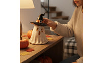 Halloween Ghost Tealight Holder Resin Ghost Figurine Weathered Decor Whimsical for Mantel
