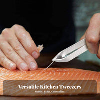 Seafood Bone Pliers Thickened Design Seafood Bone Tweezers Fowl Hair Remover Strong Grip Kitchen Deboning Tweezers Rustproof