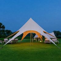Canopy Tent Hexagonal Canopy with Side Panels 6-Sided Upscale Camping Tent for Campers, Camping Aficionados, Picnics, Beach