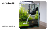 Aquarium Water Circulator Quiet Submersible Circulation Pump 360 Degree Rotation Aquarium Current Pump for Coral Aquarists, Saltwater Aquariums