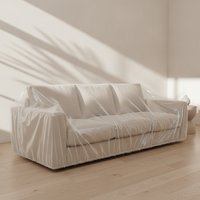 Disposable Sofa Dust Cover with Elastic Band, Furniture Dustproof Cover with Elastic Opening