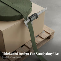 Thickened Design Utility Strap Roll Heavy-Duty Carand Go Strap High-Strength Fastening Equipment Wear-Resistant for Truck Owners, Warehouse Workers, Moving, Vehicle Recovery, Camping, Boating