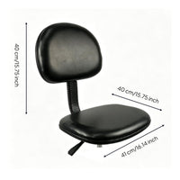 Pu Foam Chair Ergonomic Lab Stool with Backrest Heavy Duty Chair with Backrest for Machinists, Scientific Workspace, Workshop
