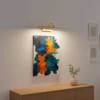 No Wiring Wireless Controller Control Picture Light Dimmable Rechargeable Picture Light 3 Color Temperatures for Art Display