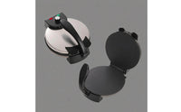 1200W Clamshell Crepe Maker Locking Handle Electric Crepe Maker Stainless Steel Electric Pancake Griddle Black Plastic