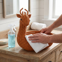 Pastoral Style Woven Fruit Basket for Home Decor and Storage