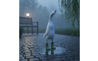 3 Pieces Whimsical Design Spotted Boot Duck Ornament Indoor Outdoor Decor Ducks Wearing Rain Boots Duck Family Statue for Garden, Bookshelf, Desktop, Living Room