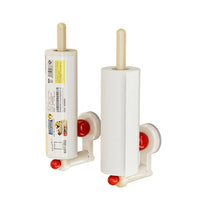 Metal Paper Dispenser and Wall Mounted Holder for Kitchen Organization, Suction Cup for Under Cabinet or Countertop Use