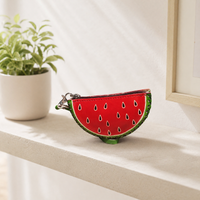 Watermelon Money Purse Cute Cartoon Style Fruit-Themed Change Purse Purse Travel Souvenir Small Wallet for Kids, Daily Use