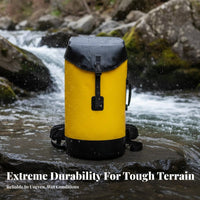 Caving Rope Bag Large Capacity Water Emergency Gear Bag Sturdy Duty PVC Rucksack Leakproof Sealed Seams Waterproof Backpack