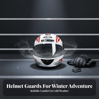 Full Face Helmet Detachable Warm Liner Helmet Breathable Lining Shielded Headwear for Adults, Winter Riding, Commuting, City Travel