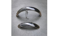 2 Pieces Bike Mudguard with Support Struts Glossy Bike Mudguard Set Strong