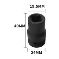 Shock-Resistant Resistant Double Square Socket CR-MO Steel 1/2 Inch Drive Socket Thickened Wall Power Tool Accessory Anti-Slip Design for Mechanics, Technicians, Auto Repair, Garage, Workshop