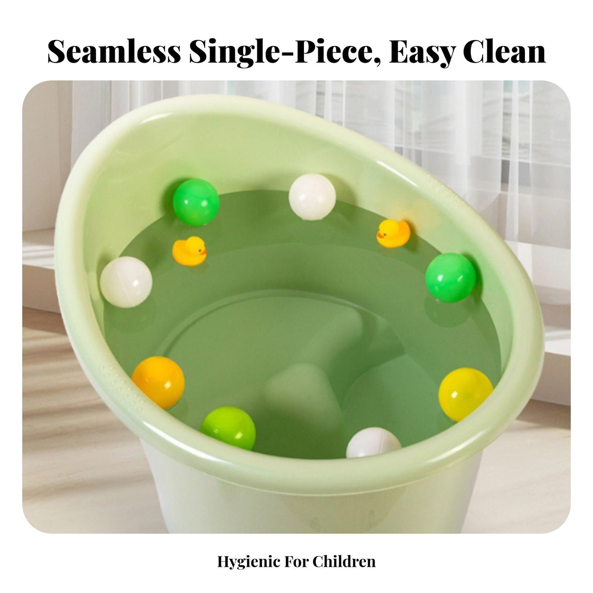 Non-Slip Bottom Baby Bath Tub Thickened Material Infant Tub with Seat Easy to Clean for Infants, Toddlers