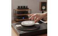 Stroboscopic Turntable Adjustment Disc White Strobe Disc Accurate Alignment Protractor Compact for Audiophiles