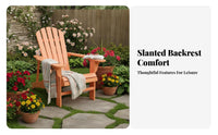 Slanted rearrest Mountain Lodge Chair Wide Armrests Outdoor Furniture timeless design Patio Lounger Weather-Resistant for Garden aficionados, Homeowners, Adults, Balcony, rearyard, Porch, waterside