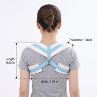 Clavicle Fracture Support, Shoulder Brace Posture Corrector Women, White Textile for Daily Activities, Broken Collarbone Brace