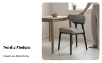 Modern Design Upholstered Side Chair Fully Assembled Indoor Seating Ergonomic Backrest Household Furniture Sturdy & Stable for Homeowners, Restaurant Owners, Interior Decorators, Dining Room, Kitchen, Reception Area, Home Office