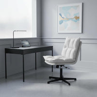 Tufted Computer Chair Comfortable Cushioned Task Chair Minimalist Design Office Seating for Students, Bedroom, Study Room
