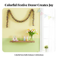Multi-Shade Festivity Tinsel Rainbow Tinsel Streamer Colorful Spiky Garland for Event Organizers, Homeowners, Weddings, Decoration, Festivals
