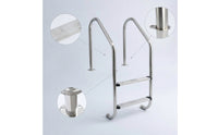 Pool Step with Handrails Stainless Steel Pool Handrail Ladder Anti-Slip