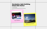COB Side Marker Light, 24V Waterproof LED Turn Signal