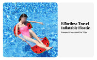Inflatable Pool Hammock Foldable Mesh Pool Hammock Portable Mesh Water Lounger for Adults, Seniors, Summer Vacation, Sea, Beach