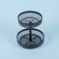 Fruit Bowl for Dining Table with Nordic Geometric Design, Iron Wire Storage Basket for Kitchen Countertop Organisation, Metal Mesh Vegetable Rack