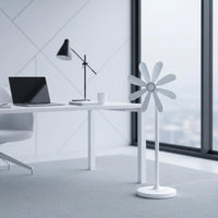 Grille-Less Floor Fan Quiet Function Transformable Pedestal Fan Air Circulator Energy Saving Home Appliance for Students