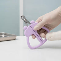 Cat Nail Scissors Rounded Tip Pet Nail Clippers Ergonomic Design Kitten Claw Grooming Tools for Beginners, Kittens