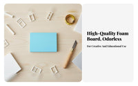 Firm-Density Foam Board Easy to Cut Architectural Model Material Smooth Surface Diorama Building Foam for Model Makers, Hobbyists, Dioramas, Sculpting