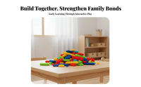 Easy Connectivity Gear Shaped Building Blocks Vibrant Colors Bristle Shape Blocks Polished Edges for Preschoolers, Kids 3+, Preschool