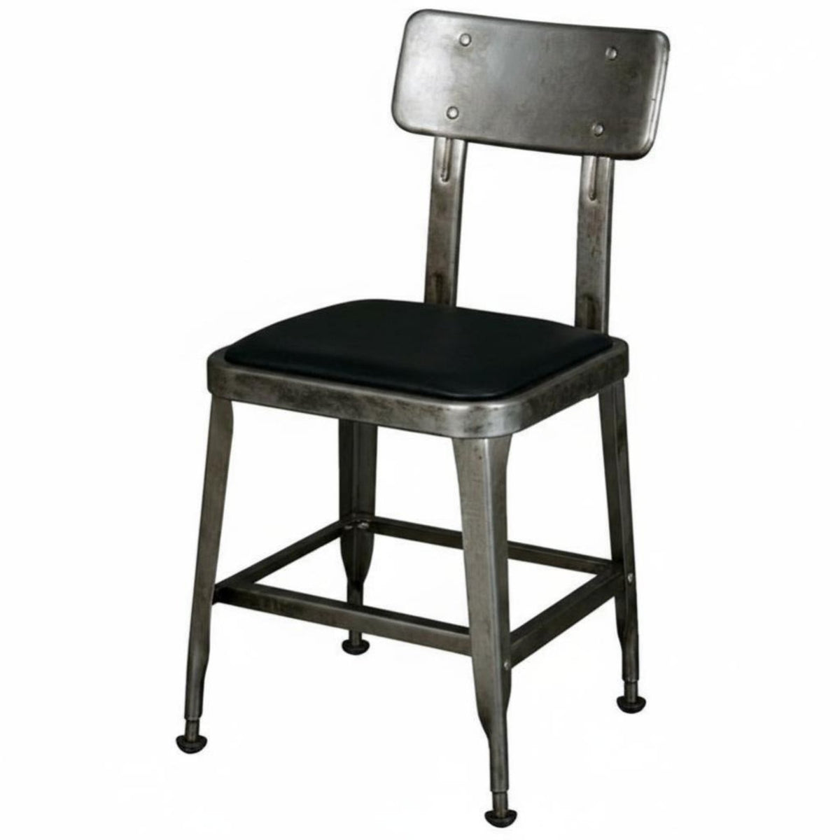 mechanical aesthetic Metal Stool with rear support Vintage Design Lowrear support Metal Stool Commercial Grade Counter Chair sturdy Construction for Restaurateurs, Interior Designers, Restaurant, Bistro, Kitchen, Patio