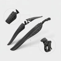 2 Pieces Bike Mudguard Enhanced Mud Protection Mudguard with Clamp Mudguard Clamp Plate Adjustable Bike Part Black for Cyclists