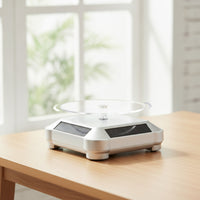Solar Rotating Stand Compact Rotating Display Stand Solar Turntable Slim Lightweight for Jewelers, Jewelry Store