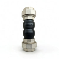 Threaded Connector with Rubber Shock Absorbing Rubber Expansion Joint Noise Reducing Flexible Connector for Warm Air Systems, Fan Ducts