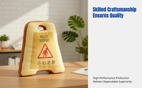 Creative Cartoon Warning Sign Pillow, Office Student Waist Cushion, Cute Spine Support, Soft Polyester, Random Design
