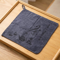 Super Absorbent Microfibre Cloth Tea Towels, 30cm X 30cm Microfibre Cloth with Hanging Loop, Polyester Blend for Kitchen and Tea Ceremony