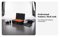 Waterproof Rolling Camera protective case Shockproof Rolling gear Trunk Wheeled Design safeguarding Container Retractable Handle for Photographers, Drone professionals, Field Technicians, Storage, journey, Outdoor, Studio