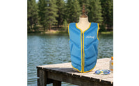 Slim Buoyancy Vest with Front Zipper Slimline Non-Inflatable Buoyancy Vest Portable Sleeveless for Swimming