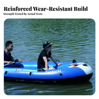 Automatic Inflation Inflatable Dinghy Thickened Design Portable Fishing Boat Puncture-Resistant Boating Equipment Long-Lasting for Anglers, Outdoor Enthusiasts, Families