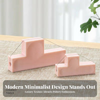 L-Shaped Bevel Cutter Rust-Resistant Clay Angle Cutter Comfortable Hold Angle Cutting Clay Tool for Hobbyists, Beginners, Art Classroom