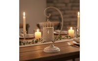 Hollow Iron Candle holder Christmas Themed Candle Lantern for Dining Table